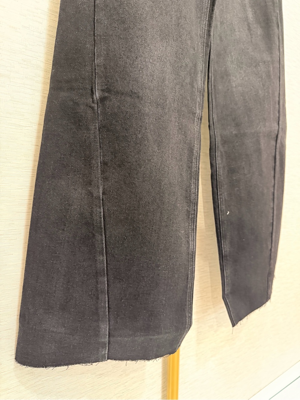 High-Rise Wide Leg Women's Jeans - Black - Picture 6 of 8